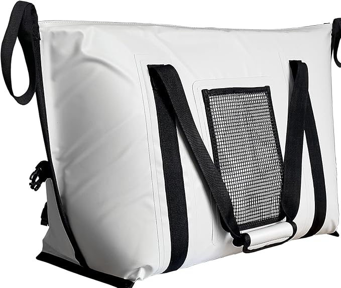 Buffalo Gear Insulated Fish Cooler - 27.5QT 58QT Waterproof Flat Bottom Bag, Leakproof and Fishing Kill Bag
