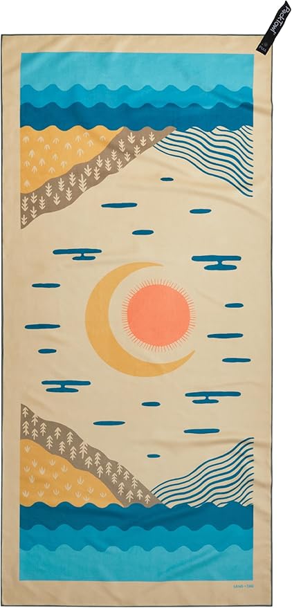PackTowl Personal Ultralight Microfiber Camping and Travel Towel, Balance Print, Body