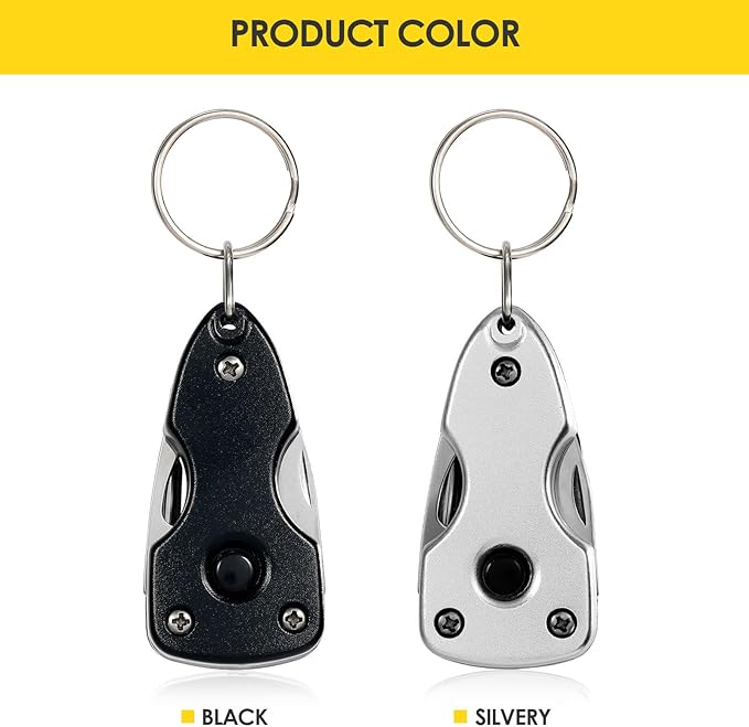 EDC Gear Outdoor Tools LED Keychain Key Ring Clip, Multi-function Tools with Screwdriver, practical gift for Fathers, Men