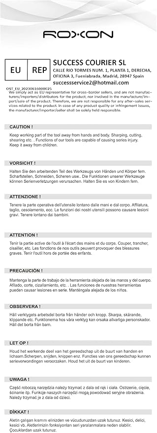 Roxon FT03 Build Your Own Multitool Accessory for Flex Multitool (Flat File, Fish Hook Remover & Fish Scaler, Fish Hook Sharpener Adjuster, Bicycle Spoke Wrench) good for Fishing & Camping