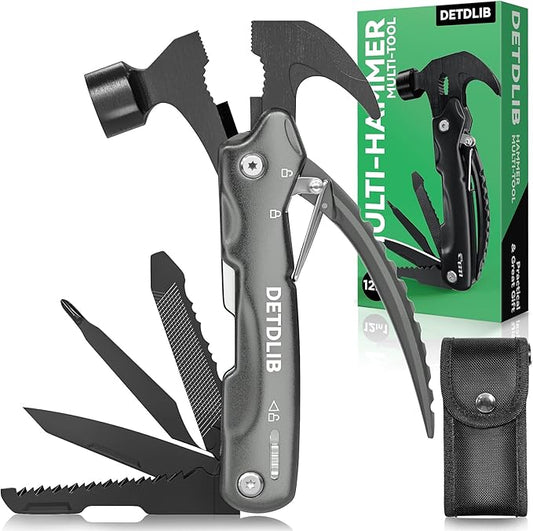 Versatile 12-Function Multitool Hammer, A Must-Have Camping Accessory,Surprise Father's Day Present