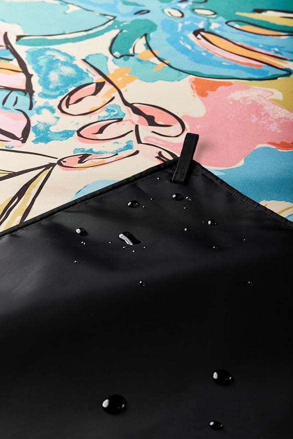 Nomadix Festival Blanket - Perfect for Picnics, Camping, & Lawn Seating - Plush Top & Water Resistant Base - Made with Post Consumer Recycled Materials - Jungle - 60x70