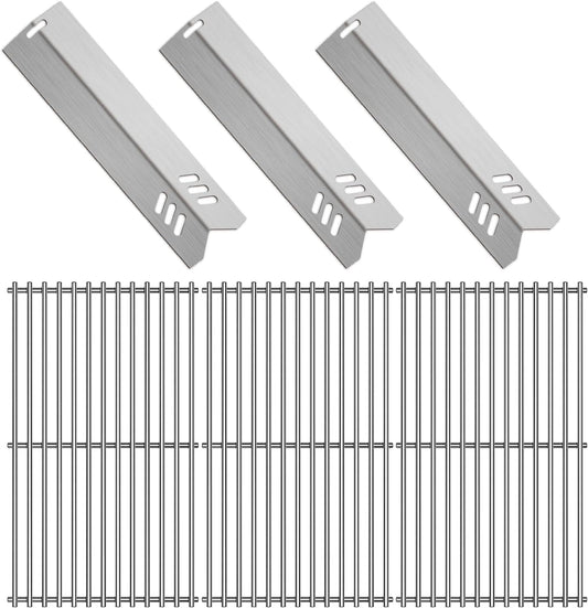 Kalomo Grill Grates Grill Heat Plates Shield Grill Replacement Parts for BBQ Uniflame Grill GBC1030W, GBC1030WRS, GBC1030WRS-C, GBC1134W, GBC1134WRS, Stainless Steel Cooking Grids Accessories