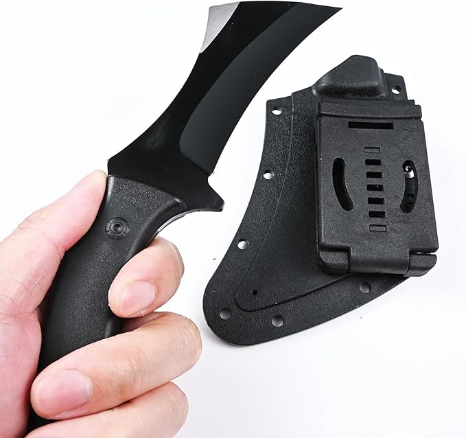 Fixed Blade Full-Tang Knife, Survival Outdoor Camp Hunting Fishing Knife, come with K- ydex