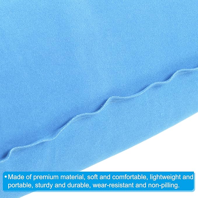 PATIKIL Inflatable Pillow, 2 Pack Squared Ultralight Camping Travel Pillow Desk Rest Neck Support for Hiking Backpacking Office, Blue