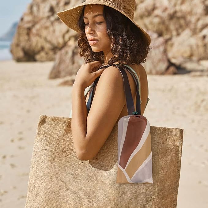 Extra Large Beach Blanket Waterproof Sandproof, Boho Starburst Beach Mat for 8 Adults w/Stakes and Sand Pocket, Compact & Lightweight Picnic Blankets for Outdoor, Travel, Camping, Hiking