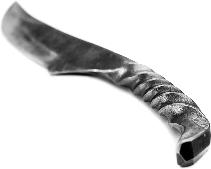 Toferner Hand Forged Knife Wolf Claw with Sheath, Vintage Knife for Antique Collection, Genuine Leather Case, Hardened Blade, Hand Made Craft, Gift Idea for Men