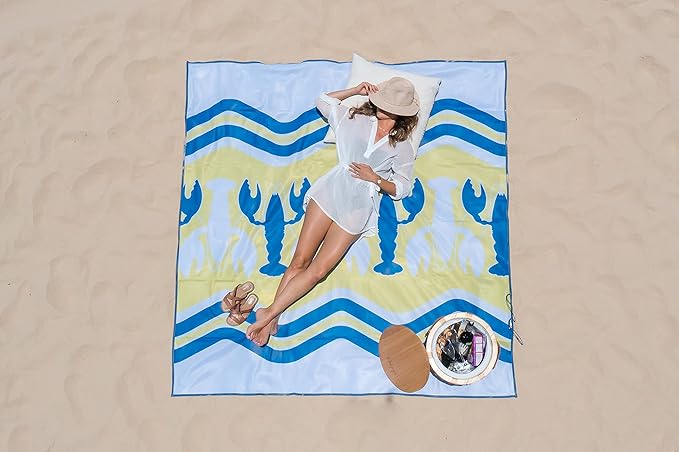 CGEAR Sandlite – Patented Sand-Free Beach Mat – Multi Use Outdoor Camping Mat, Picnic Blanket, Exercise Stretching Mat – Rollup Compact – Great for Families