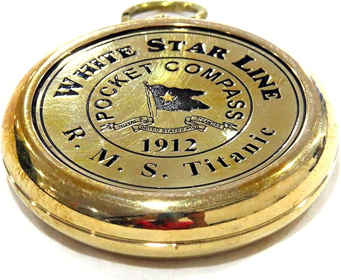 Brass Compass RMS Titanic 1912 Brass Pocket Gift Beautiful Working Model