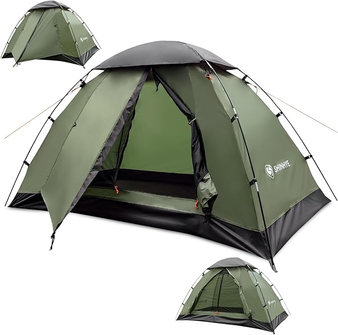 ShinHye Backpacking Tent for Camping, 1/2 Person Ultralight Backpacking Tent Easy Setup Tents Waterproof Lightweight Hiking Tents for Backpacking