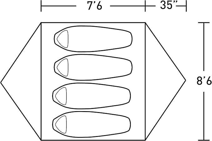 ALPS Mountaineering Taurus 4-Person Tent - Gray/Red