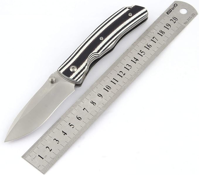 Sanrenmu 9055MUC EDC Frame Lock 8CR13MOV G10 Folding Pocket Knife