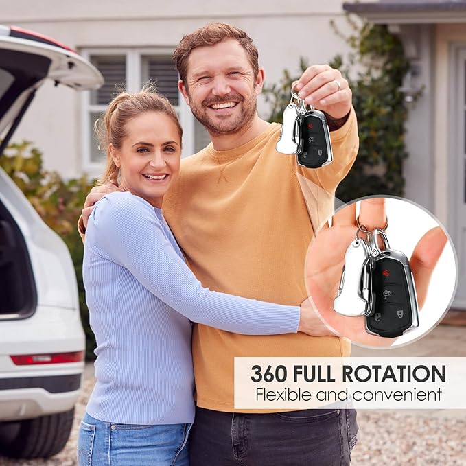 EDC Gear Outdoor Tools LED Keychain Key Ring Clip, Multi-function Tools with Screwdriver, practical gift for Fathers, Men