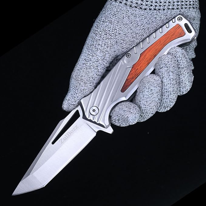 Pocket Knife - EDC, Tactical Knife with Clip, Folding Knife for Camping Hiking, Spring Assisted Knife, Survival Knife for Emergency Rescue Situations, Home Improvements, Gifts for Men & Women