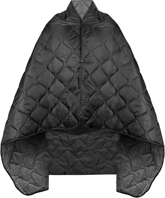 Military Poncho Liner 55”x 79” Camping Blanket Woobie Compact Waterproof for Travel Stadium Outdoor Camping