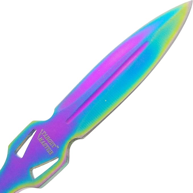 Target Master 3PC 6" Stealth Style Fixed Blade Set with Black Nylon Sheath, Gifts