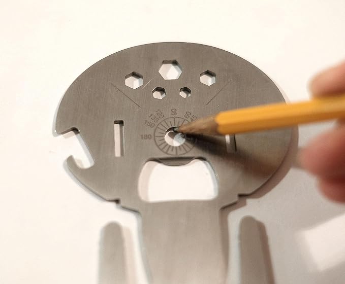 Star Trek: The Next Generation U.S.S. Enterprise-D 8-In-1 Multitool Kit | Includes Screwdriver, Wrench, Bottle Opener, Cord Cutter, Protractor, Hand Tools | Portable Survival Camping Tool