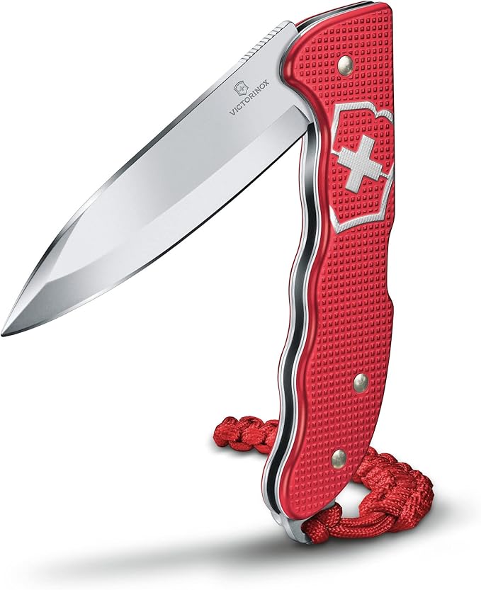 Victorinox Swiss Army Hunter Pro Alox with Clip Paracord, Red, 130 mm