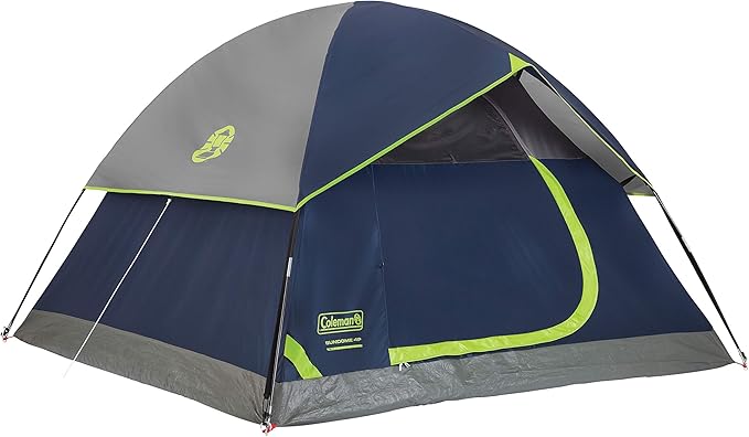 Coleman Sundome 6-Person Tent with Rainfly, Weatherproof Tent Sets Up in 10 Mins