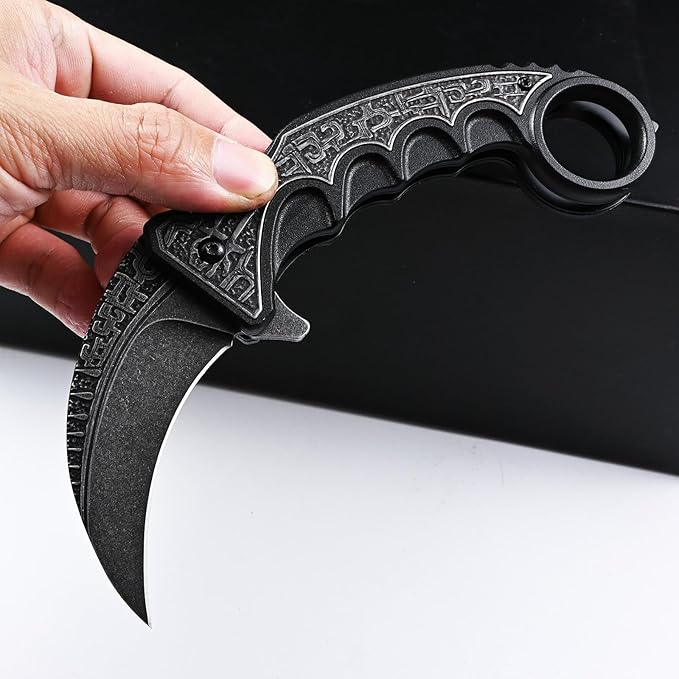 Pocket Knife for Men, Outdoor Camping Portable Knife, EDC Tactical Folding Survival Knife