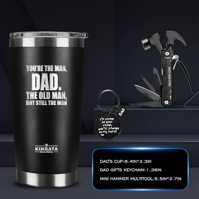 Birthday Gifts For Dad-Fathers Day BEST Gifts For Dad Best Dad Ever Gifts from Daughter Son Wife Happy Who Wants Nothing Personalized Gifts for Men Present for PaPa StepDad Him Multitool