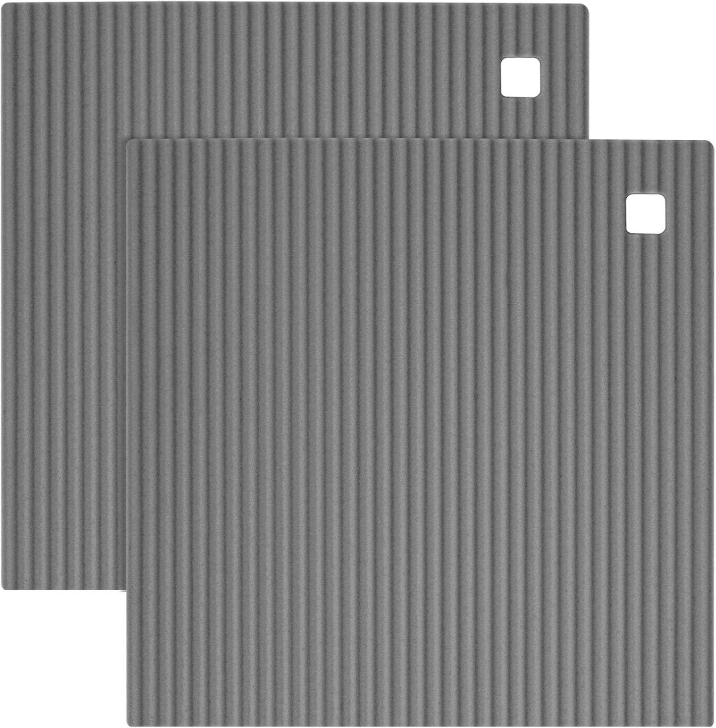 2 Pack 8.6"x8.6" Trivets for Hot Dishes, Hot Pads for Kitchen, Silicone Trivets for Hot Pots and Pans