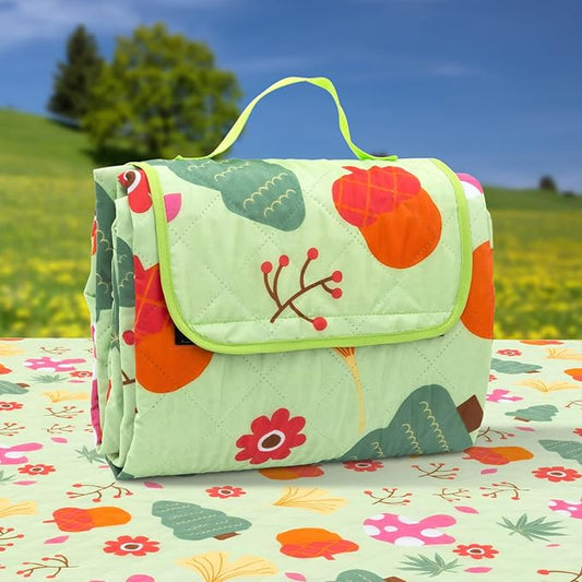 Picnic Blanket, Outside Baby Blanket, 3-Layer Picnic Mat for Camping, 59"x79" Extra Large Waterproof Sand Proof Camping Blanket, Lightweight Folding Portable Travel Blanket Wipable