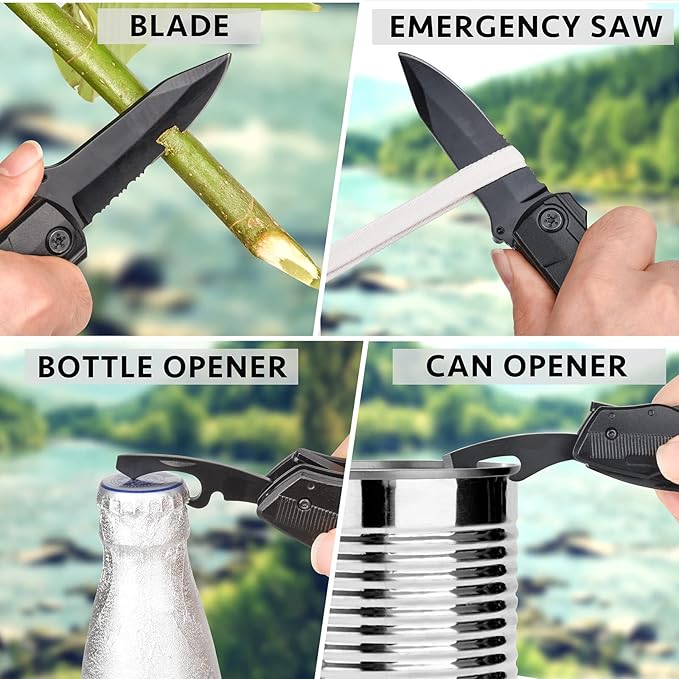 Birthday Gifts for Men Dad, Multitool Pliers Folding Pocket Knife,Christmas Gifts for Dad,Stocking Stuffers for Husband Boyfriend Him,Cool Gadgets Practical Gifts for Outdoor