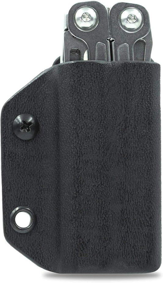 Clip & Carry Kydex Multitool Sheath for Leatherman Wingman/Sidekick/REBAR/REV - Made in USA (Multi-Tool not Included) EDC Multi Tool Sheath Holder Holster Cover