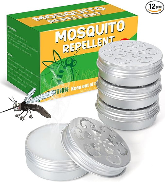 Mosquito Repellent Powerful to Repel Fly Mosquito, 4Pack Natural Mosquito Repellent Outdoor Indoor, Plant Formul Control Mosquito Bits for Home/Camping/Travel/Car