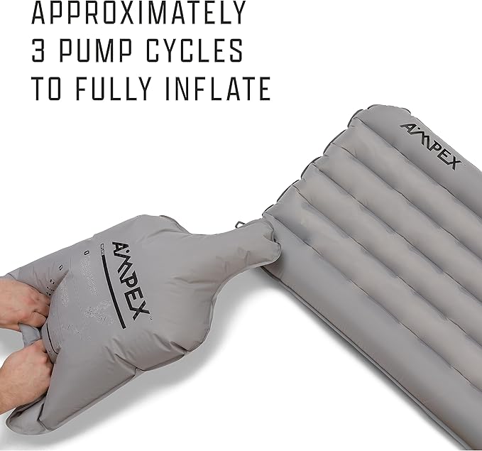 AMPEX Camping Sleeping Pad, Lightweight Portable Insulated Camping Mat Inflatable Sleeping Pads Compact Camping Backpacking Hiking Travel (Reg Size)
