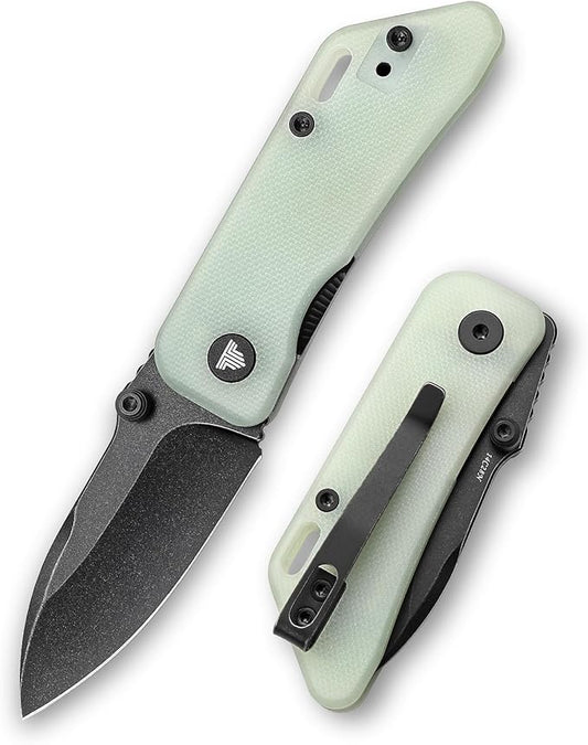 Folding EDC Knife for Men, Camping Pocket Knife with Clip，2.32" 14C28N Steel Blade，G10 Handle，Bootes-03B