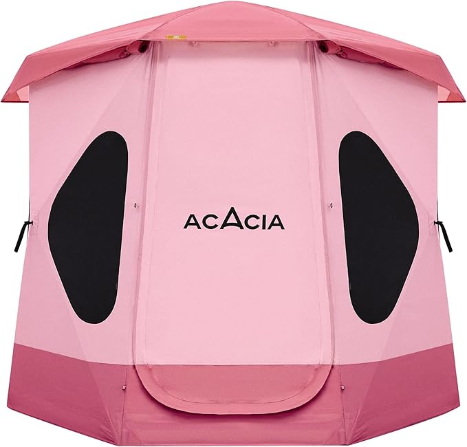 ACACIA Beach Tent Sun Shelter | 4-Person Portable Camping Tent with UPF 50+ Protection | Easy Setup Pop up Sun Shade | 10×10ft Privacy Sunshade for Camping & Backyard