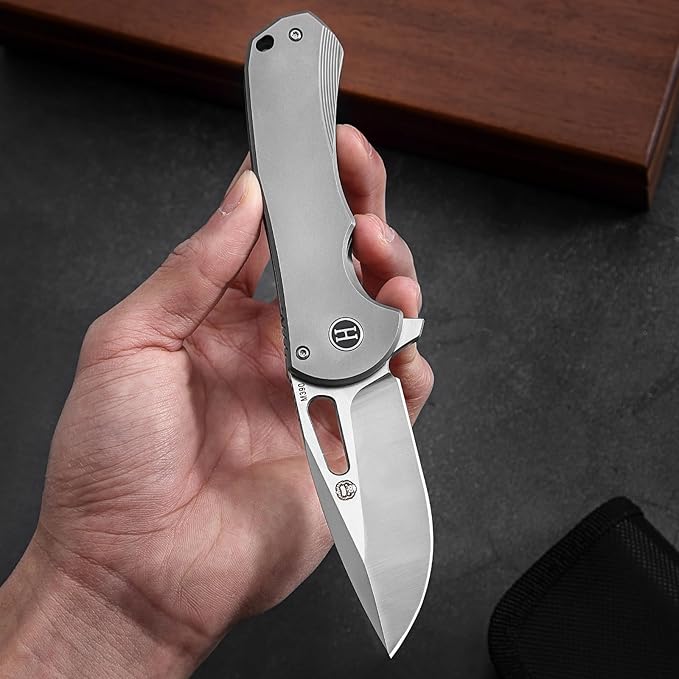 Holtzman's Gorilla Survival 'The Silverfox' M390 Steel Body Folding Knife