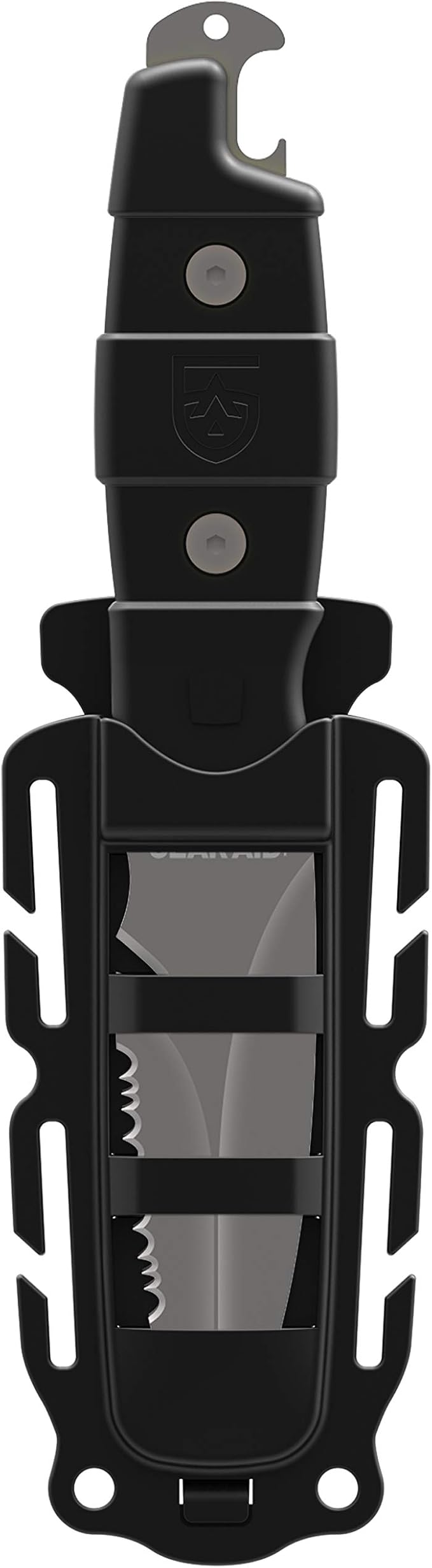 GEAR AID Akua Blunt Tip Paddle Knife with Serrated 3” Blade and Sheath