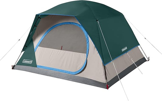 Coleman Skydome Tent with 5 Minute Setup,Weatherproof Tent with Rainfly & Carry Bag, 20% More Headroom Than Traditional Canopies