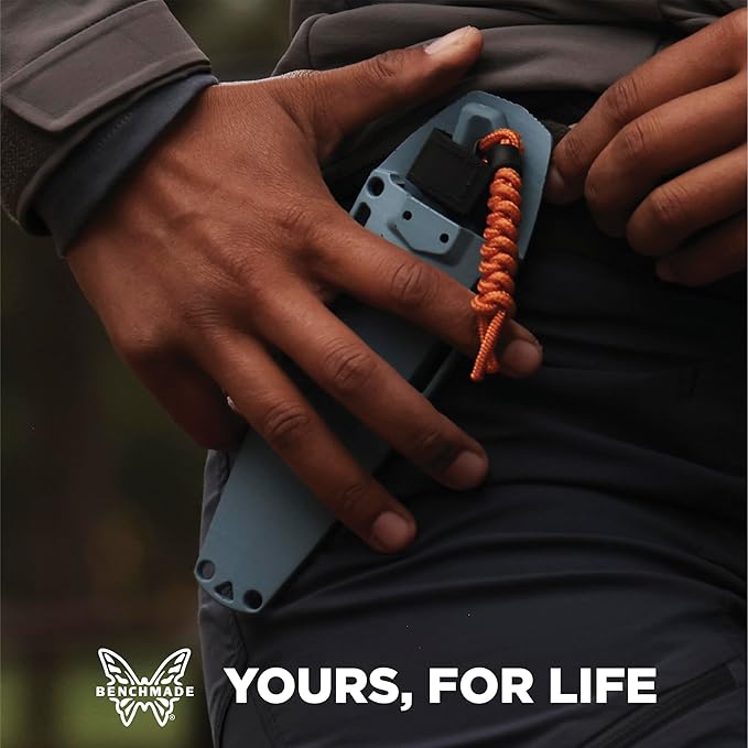 Benchmade - Intersect Outdoor Knife with Depth Blue Santoprene Handle (18050)