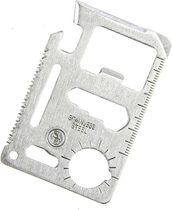 SE 11-Function Stainless Steel Survival Pocket Tools (Pack of 5) - MT908-5