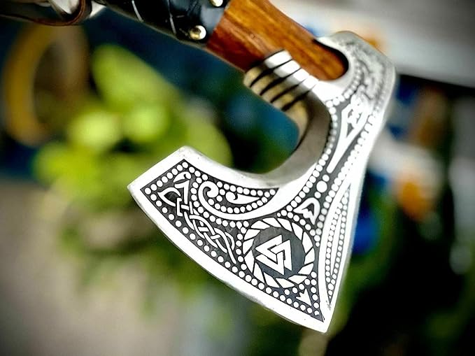 DSK-194 Custom Handmade High Carbon Steel Outdoor Hunting Camping Hatchets Viking Axe