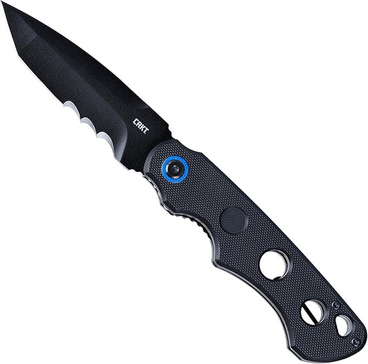 CRKT A.B.C. EDC Folding Pocket Knife: Every Day Carry Assisted Opening, IKBS Ball Bearing Pivot, Liner Lock, G10 Handle 2606