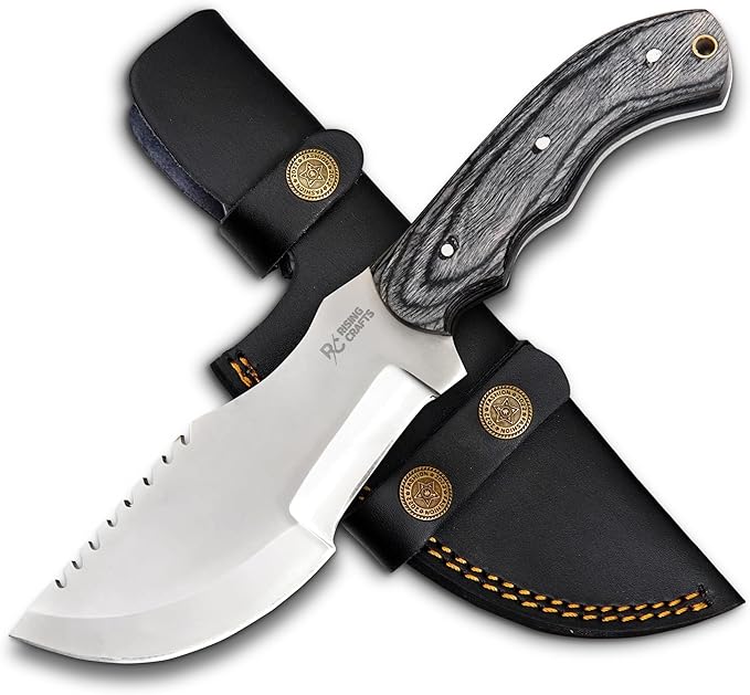 Handmade Tracker Knife-Hunting Knife-Fixed Blade Knife-Tactical Knife-Outdoor Camping Knife With Sheath Bushcarfting, Survival