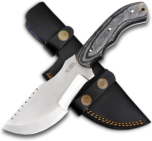 Handmade Tracker Knife-Hunting Knife-Fixed Blade Knife-Tactical Knife-Outdoor Camping Knife With Sheath Bushcarfting, Survival