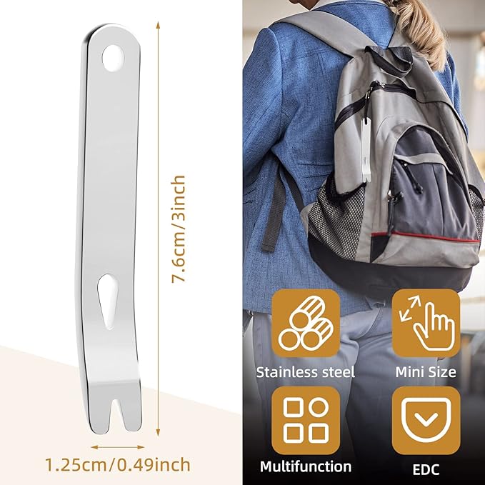 Outdoor Crowbars Multi-Function Pocket EDC Mini Survival Tools Keychain