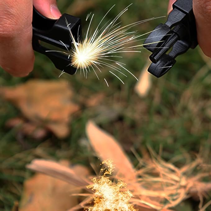 Hunting Knife with Sheath, Handmade Fixed Blade, Full Tang Knife, Non-Slip Red Wood Handle, Survival Tactical Knife, Camping Knife