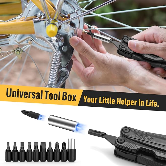 WEARXI Stocking Stuffers for Men Adults, Multitool Pocket Knife Gifts for Men, Mens Gifts for Christmas, Birthday Gifts for Dad, White Elephant Gifts for Adults, Dad Gifts for Men Who Have Everything