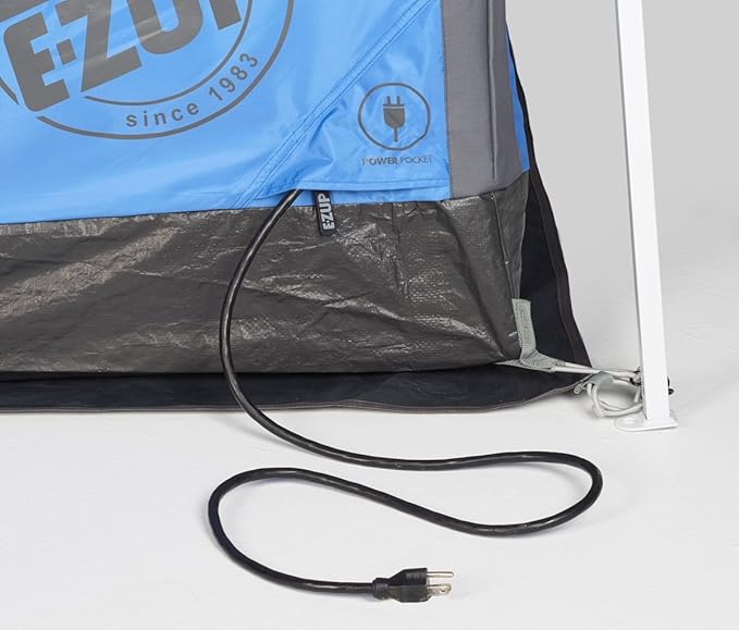 E-Z UP Camping Cube 6.4, Converts 10' Straight Leg Canopy into Camping Tent, Punch