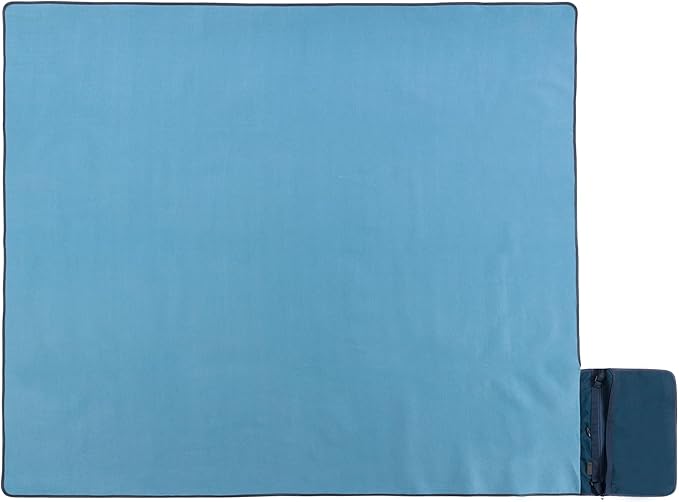 PICNIC TIME Blanket Tote XL Outdoor Picnic Blanket, Beach Blanket, Camping Blanket, (Dusty Blue)
