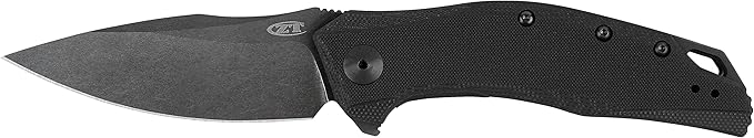 Zero Tolerance 0350 Folding Pocket Knife; 3.25” S30V Stainless Steel Blade with Black Tungsten DLC Finish; Textured G-10 Handle Scales, SpeedSafe Assisted Opening, Liner Lock, Quad-Mount Clip; 6.2 OZ.