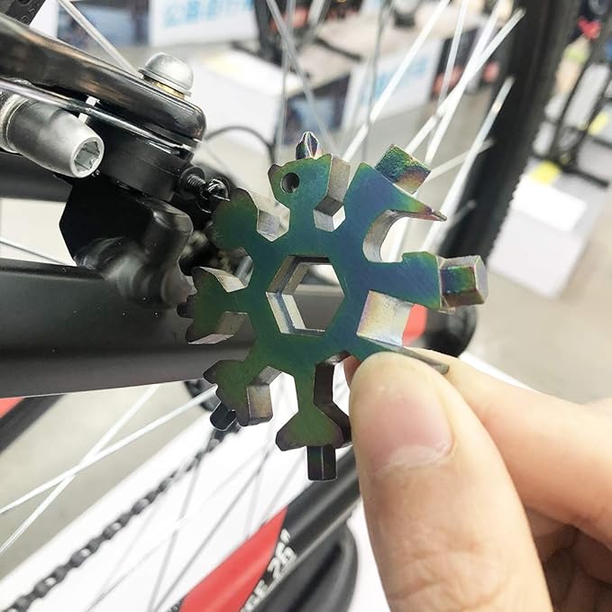 Stocking Stuffers Gifts for Men, Snowflake Multi-Tool 18-in-1, Screwdriver, Bottle opener, Outdoor Wrench Multi-tool, Best Gifts for Husband Men Boyfriend Boys