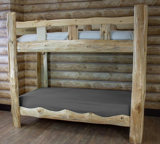 Cabin Comfort - Cot Sheet for Camping and RV Cots - Fits All Cot Size Beds Comfortably -72 x 28 Inches - Super Soft (1 Piece Cot (Fitted), Grey)